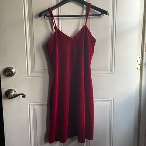 NY & Co velour mini slip dress